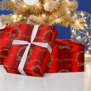 Goldene Weihnachtsfeiern Geschenkpapier