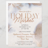 Goldene Weihnachtsfeiertage Einladung (Vorne/Hinten)