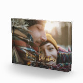 Goldene Weihnachtsfeiertage Fotoblock (Rechts)