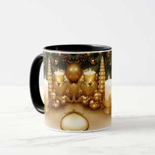 Goldene Weihnachtsfeiertage - Tasse
