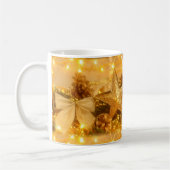 Goldene Weihnachtskaffee-Tasse Kaffeetasse (Links)