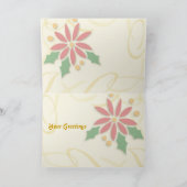 Goldene Weihnachtskarte Feiertagskarte (Innenseite)