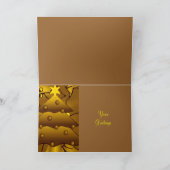 Goldene Weihnachtskarte Feiertagskarte (Innenseite)