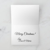 Goldene Weihnachtskarte Feiertagskarte (Innenseite)