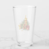 Goldene Weihnachtskerze Glas (Rückseite)