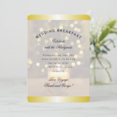 Goldene Weihnachtskerzen Einladung zum Hochzeitsfr (Stehend Vorderseite)