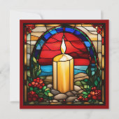 Goldene Weihnachtskerzen Imitate aus festem Glas (Vorderseite)