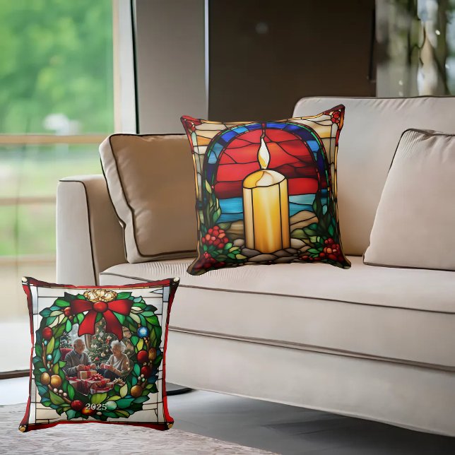 Goldene Weihnachtskerzen Imitate aus festem Glas Kissen (Von Creator hochgeladen)