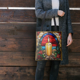 Goldene Weihnachtskerzen Imitate aus festem Glas Tasche