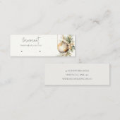 Goldene Weihnachtskieferndekorationen Erring-Holde Mini Visitenkarte (Vorne/Hinten)