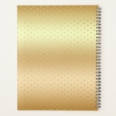 Goldene Weihnachtsmannmütze Planer (Rückseite)