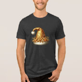 Goldene Weihnachtsmannmütze T - Shirt (Vorderseite)