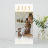 Goldene Weihnachtssaison - Flat Card (Stehend Vorderseite)