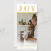 Goldene Weihnachtssaison - Flat Card (Vorderseite)