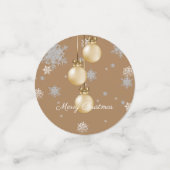 Goldene Weihnachtsschmuck Confetti Konfetti (Klein Vorderseite)