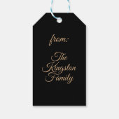 Goldene Weihnachtsschmuck Pinakothek Züst Geschenkanhänger (Rückseite)