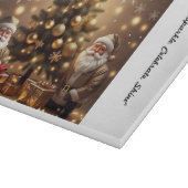 "Goldene Weihnachtsschmuck" Schneidebrett (Ecke)