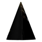 Goldene Weihnachtsschmuck Shiny Stars Schwarz Partyhütchen (Rückseite)