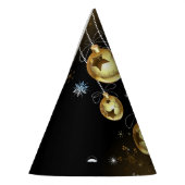 Goldene Weihnachtsschmuck Shiny Stars Schwarz Partyhütchen (Links)