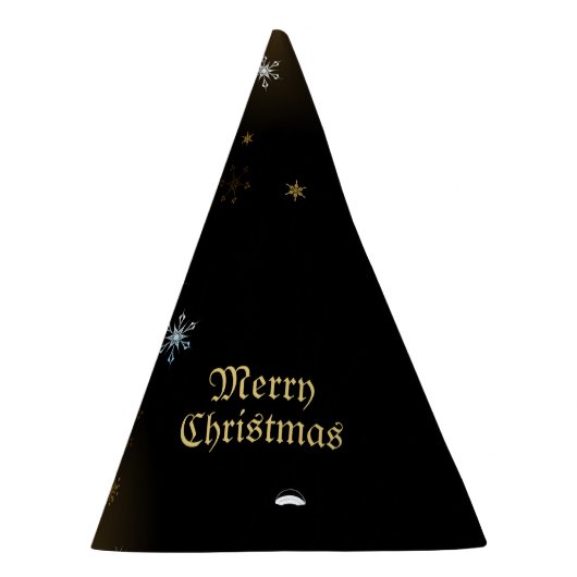 Goldene Weihnachtsschmuck Shiny Stars Schwarz Partyhütchen (Rechts)