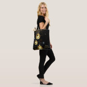 Goldene Weihnachtsschmuck Shiny Stars Schwarz Tasche (Am Model)
