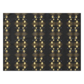 Goldene Weihnachtsschmuck Shiny Stars Schwarz Tischdecke (Vorderseite (Horizontal))