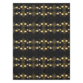 Goldene Weihnachtsschmuck Shiny Stars Schwarz Tischdecke (Vorderseite)