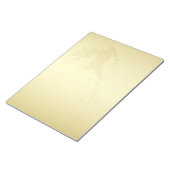 Goldene Weihnachtsschnecke - Notepad Notizblock (angewinkelt)