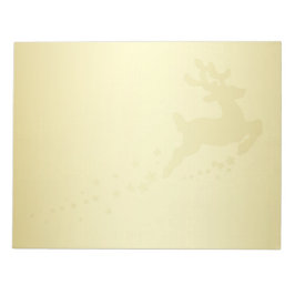 Goldene Weihnachtsschnecke - Notepad Notizblock