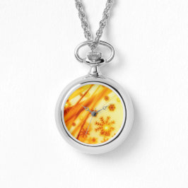 Goldene Weihnachtsschneeflocken Armbanduhr