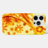 Goldene Weihnachtsschneeflocken Case-Mate iPhone Hülle (Rückseite (Horizontal))