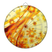 Goldene Weihnachtsschneeflocken Dartscheibe (vorne)