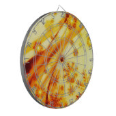 Goldene Weihnachtsschneeflocken Dartscheibe (Vorderseite Links)