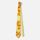 Goldene Weihnachtsschneeflocken Krawatte (Vorderseite)