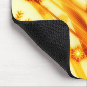 Goldene Weihnachtsschneeflocken Mousepad (Ecke)