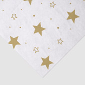Goldene Weihnachtsstars-Wrapping Tissue Seidenpapier (Ausschnitt)