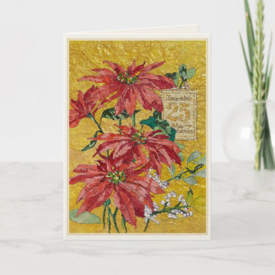 Goldene Weihnachtsstern 25. Dezember Fine Art We Feiertagskarte