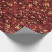 Goldene Weihnachtswrap Geschenkpapier (Ecke)