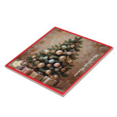 "Goldene Weihnachtswünsche" Fliese (Seite)