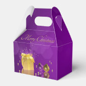 Goldene Weihnachtszeit-Geschenkboxen Geschenkschachtel (Rückseite)