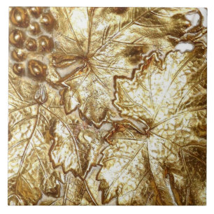 GOLDENE WEINBLÄTTER FLIESE