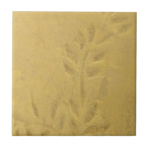 Goldene Weinrebe Faux-Finish Fliese