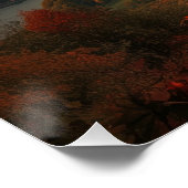 Goldene Weinroute - Piemont Landschaft Poster (Ecke)