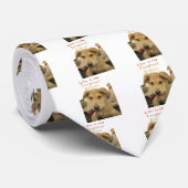 Goldene Weisheit: Ein Hund-Augen-Blick auf die Sch Krawatte (Gerollt)