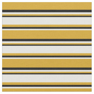 Goldene, weiße und schwarz gefärbte Linien Stoff