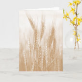 Goldene Weizen-Karte Karte (Gelbe Blume)