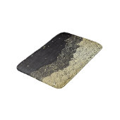 Goldene Welle, papierähnliche Textur. Badematte (Schrägansicht)