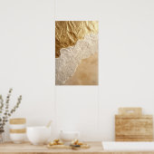 Goldene Welle Poster (Küche)