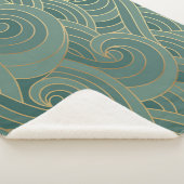 Goldene Welle: Traditioneller Orientalischer Luxus Sherpadecke (3/4)