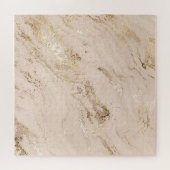 Goldene Wellen: Abstrakter Marmor Puzzle (Horizontal)